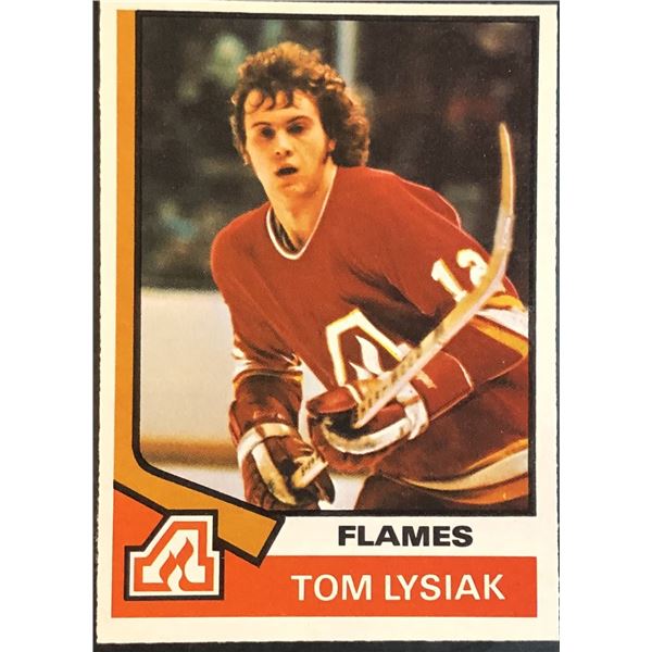 1974-75 O-PEE-CHEE TOM LYSIAK ROOKIE CARD