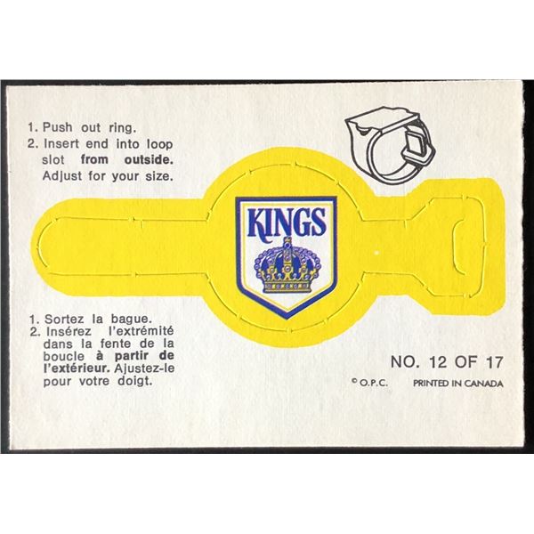 1973-74 O-PEE-CHEE LOS ANGELES KINGS