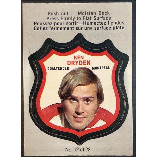 1972-73 O-PEE-CHEE KEN DRYDEN (HOF)
