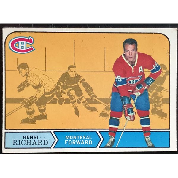 1968-69 O-PEE-CHEE HENRI RICHARD (HOF)