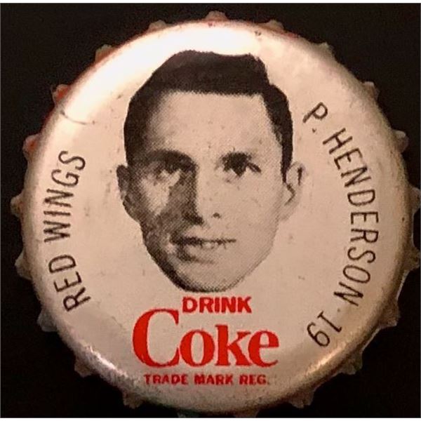 1964-65 COCA COLA NHL CAP - PAUL HENDERSON