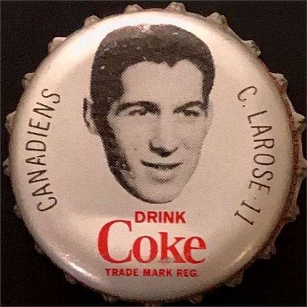 1964-65 COCA COLA NHL CAP - CLAUDE LAROSE