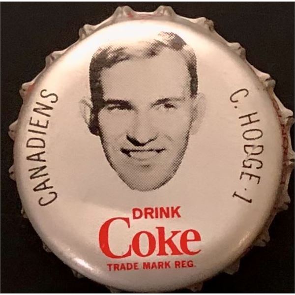 1964-65 COCA COLA NHL CAP - CHARLIE HODGE