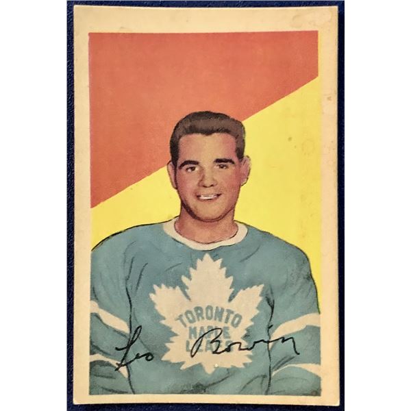1952-53 PARKHURST LEO BOIVIN (HOF) ROOKIE CARD