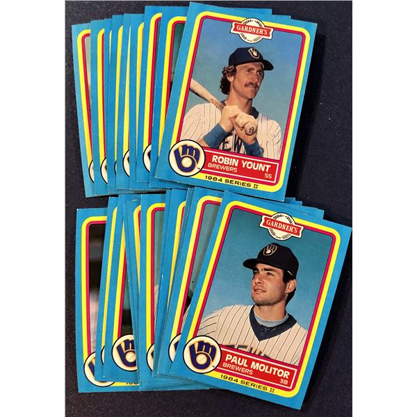 1984 TOPPS GARDNER'S MILWAUKEE BREWERS SET