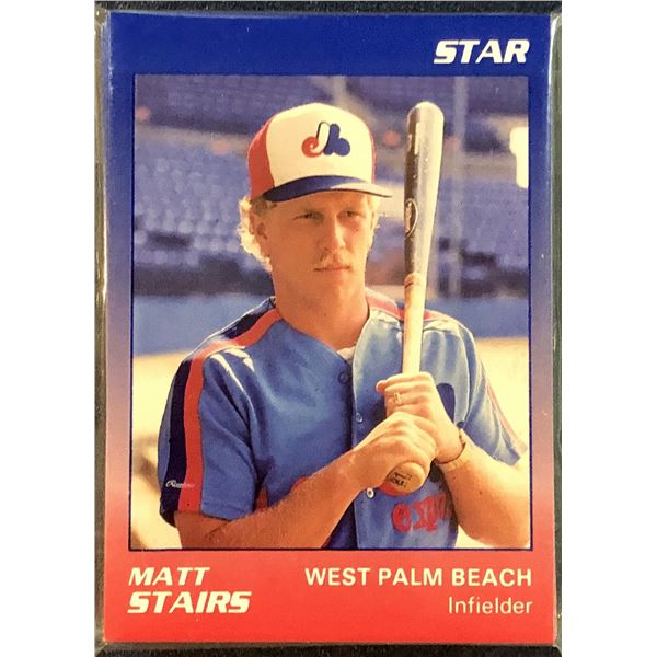 1989 MiLB TEAM SET WEST PALM BEACH EXPOS - MATT STAIRS & WIL CORDERO