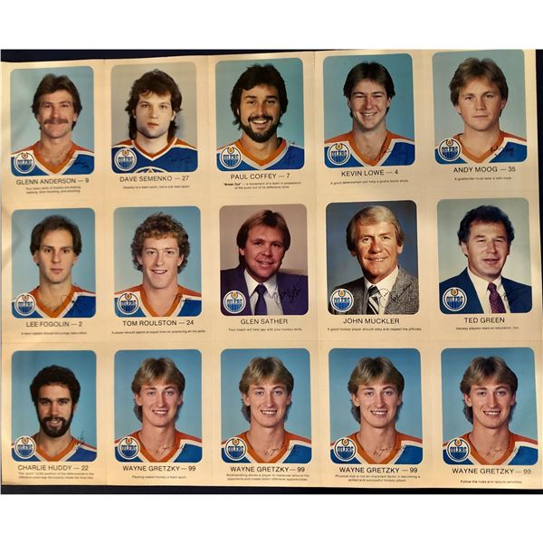 1982-83 RED ROOSTER EDMONTON OILERS SET - UNCUT