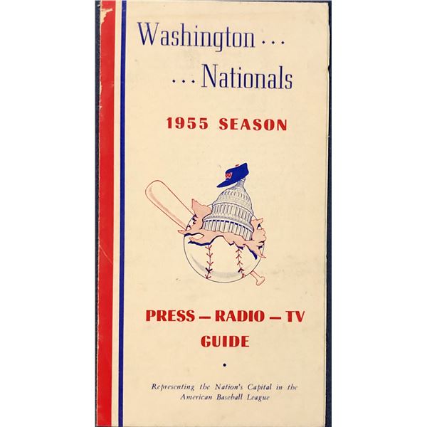 1955 WASHINGTON NATIONALS PRESS GUIDE