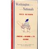 Image 1 : 1955 WASHINGTON NATIONALS PRESS GUIDE