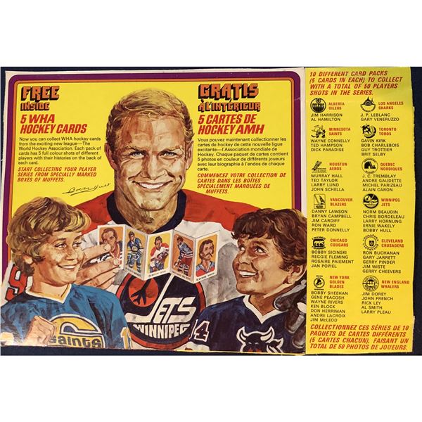 1973-74 WHA QUAKER CEREAL BOX - BOBBY HULL (HOF)