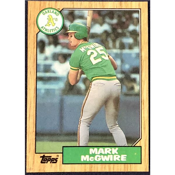 1987 TOPPS MARK McGWIRE ROOKIE CARD