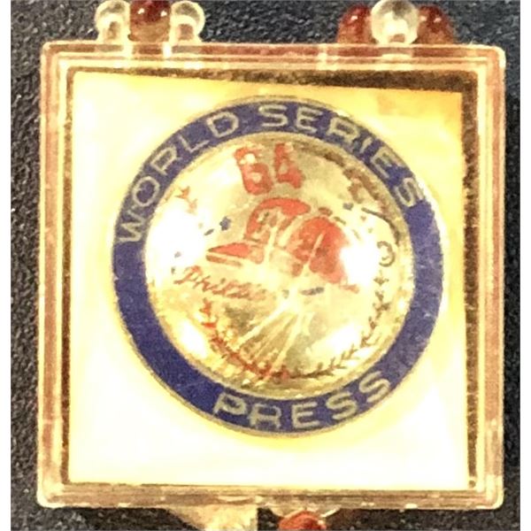 1964 WORLD SERIES PHILADELPHIA PHILLIES PRESS PIN