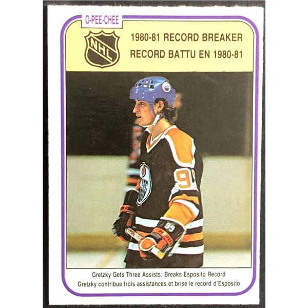 1981-82 O-PEE-CHEE WAYNE GRETZKY (HOF) RB