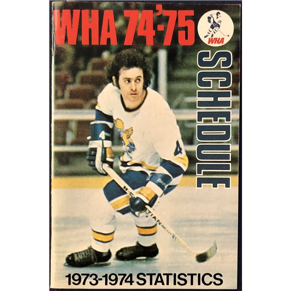 1974-75 WHA SCHEDULE & STATISTICS