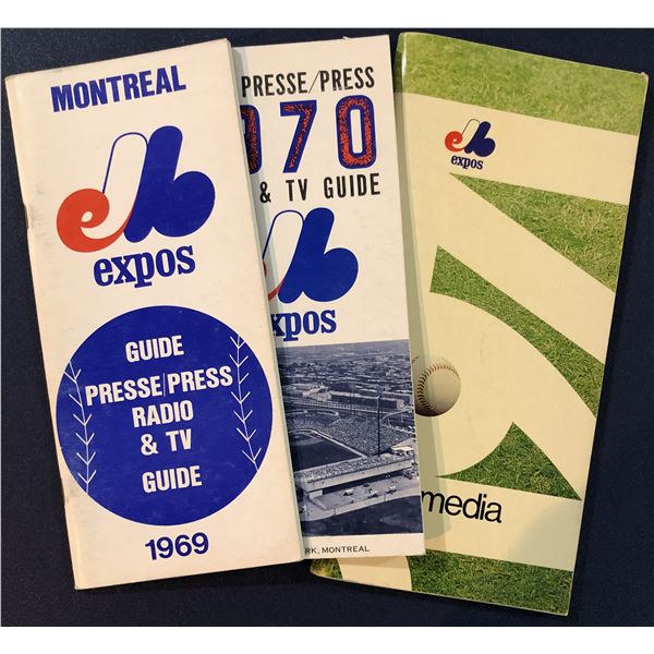 MONTREAL EXPOS MEDIA GUIDES - COMPLETE SET 1969-2004