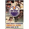 Image 1 : 1978-79 WHA EDMONTON OILERS MEDIA GUIDE - GRETZKY ROOKIE YEAR
