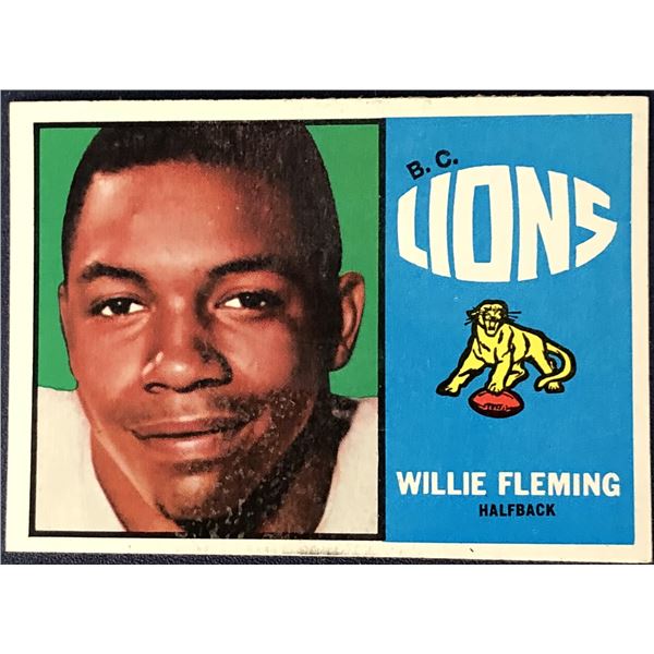 1963 TOPPS CFL WILLIE FLEMING (HOF)