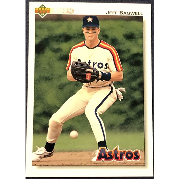 1992 UPPER DECK JEFF BAGWELL (HOF) ROOKIE CARD