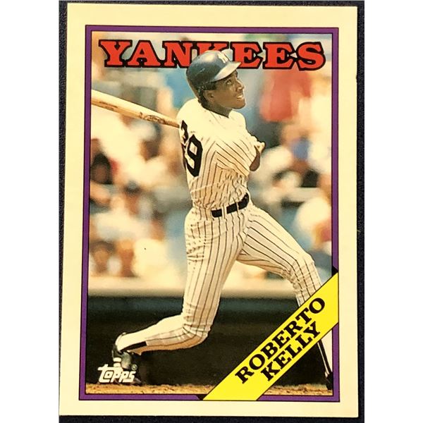 1988 TOPPS TRADED ROBERTO KELLY ROOKIE CARD