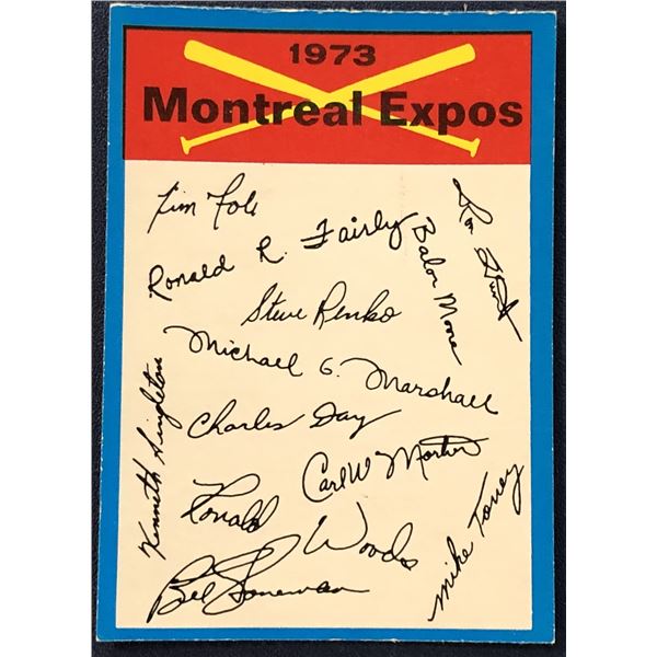 1973 O-PEE-CHEE MONTREAL EXPOS
