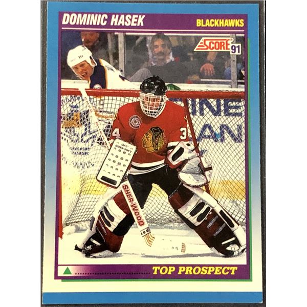 1991-92 SCORE DOMINIK HASEK (HOF) ROOKIE CARD