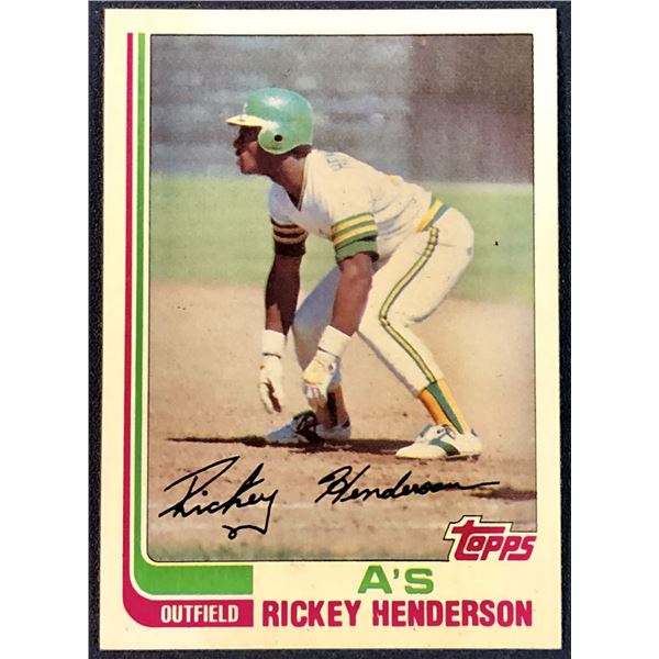1982 TOPPS RICKEY HENDERSON (HOF)