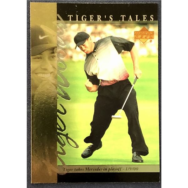 2001 UPPER DECK TIGER WOODS ROOKIE CARD
