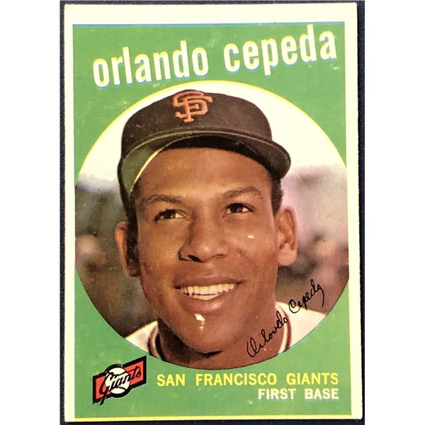 1959 TOPPS ORLANDO CEPEDA (HOF) ROOKIE CARD