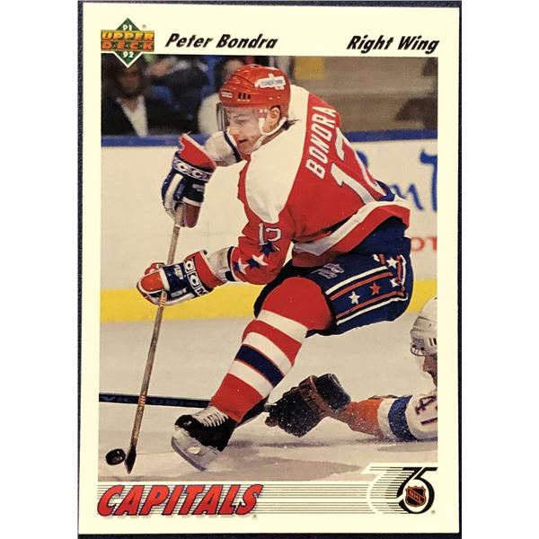 1991-92 UPPER DECK PETER BONDRA ROOKIE CARD