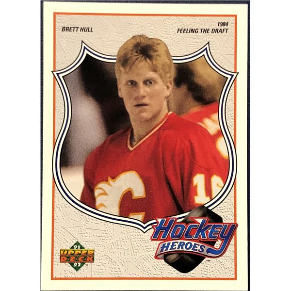 1991-92 UPPER DECK BRETT HULL (HOF)