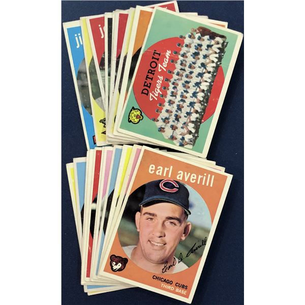 1959 TOPPS BASEBALL COLLECTION - 20 CARDS