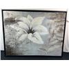 Image 1 : Textured Floral Wall Art