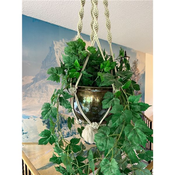 Faux Hanging Plant