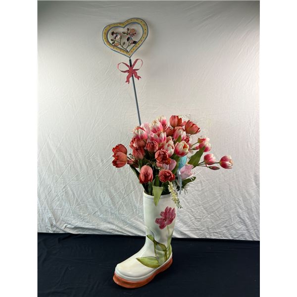 Style Eyes Ceramic Boot Vase