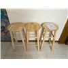 Image 1 : Trio off Wooden Stools