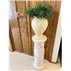 Image 1 : Decorative Pedestal & Vase