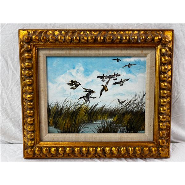 Framed Duck Painting