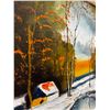Image 3 : Framed Snowscape Painting
