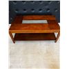 Image 1 : Wooden Coffee Table with Glass Inlay