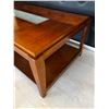 Image 2 : Wooden Coffee Table with Glass Inlay