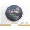 Image 2 : Antique Ladies Compact with Pink Flamingoes on it