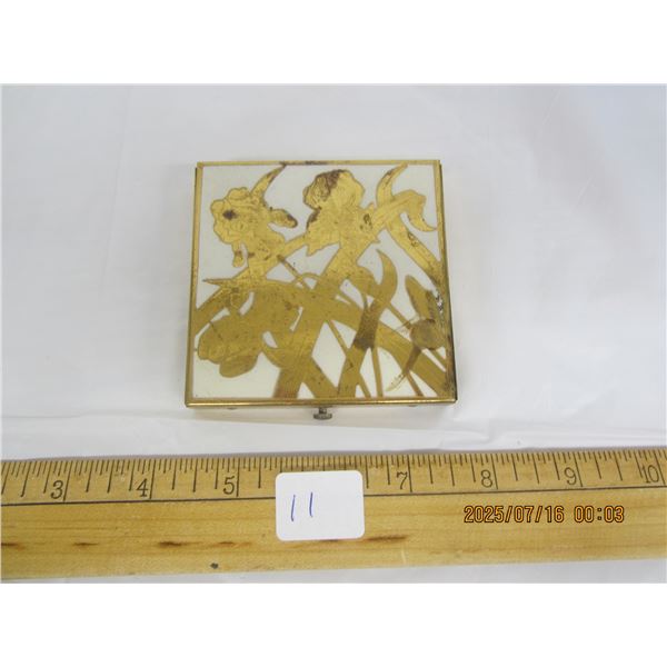 Antique Enameled Ladies Compact