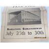 Image 3 : Original Saskatoon 1932 Free Fair Advertisement  Very Rare Item