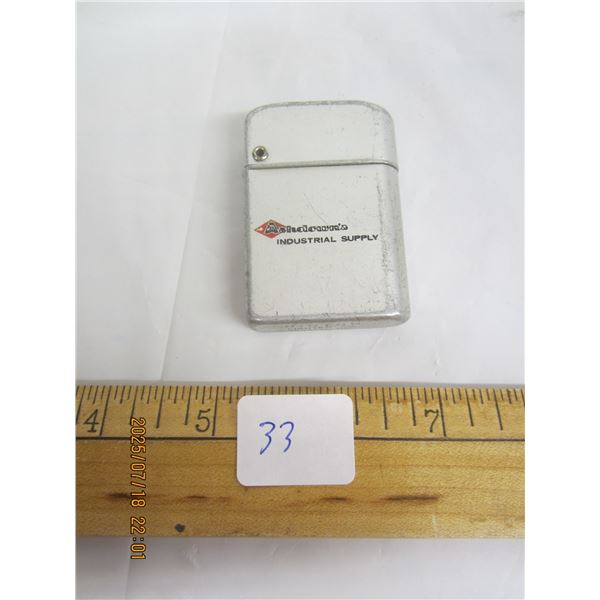 Vintage Ashdown's Industrial Supply Aluminum Advertising Lighter