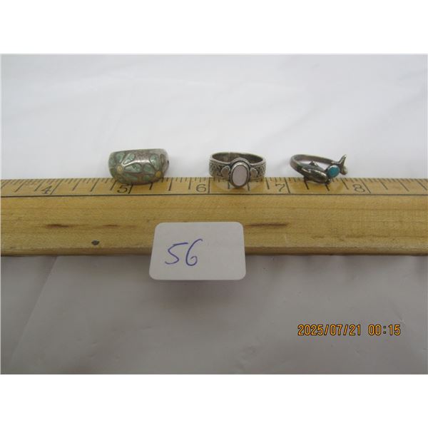 Lot of 3 Sterling 925 Rings