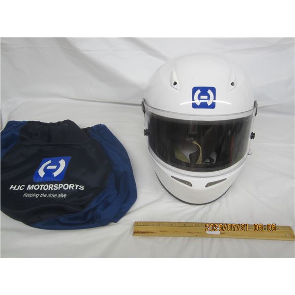 HJC Motorsports Helmet  with  Case Medium