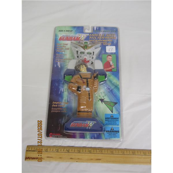 Gundam Wing Mobile Suit Microphone Toy New in Package