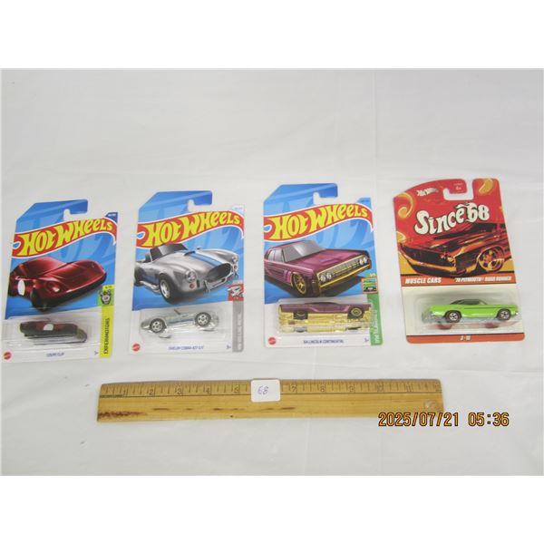 4 Vintage Hot Wheels Sealed in Packages