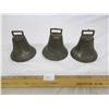 Image 2 : Lot of 3 Brass Horse Bells