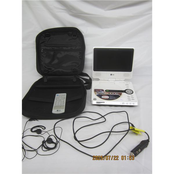 LG Portable CD DVD Player with Accessories
